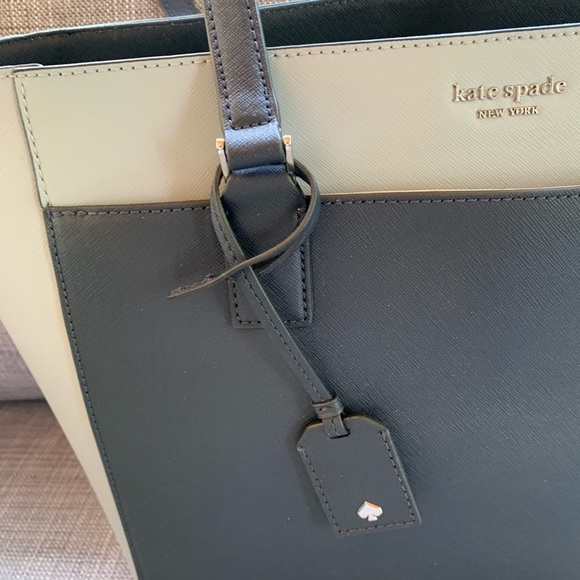 LAPTOP TOTE KATE SPADE CAMERON NCHTCP BLUE LEATHER - Picture 5 of 13